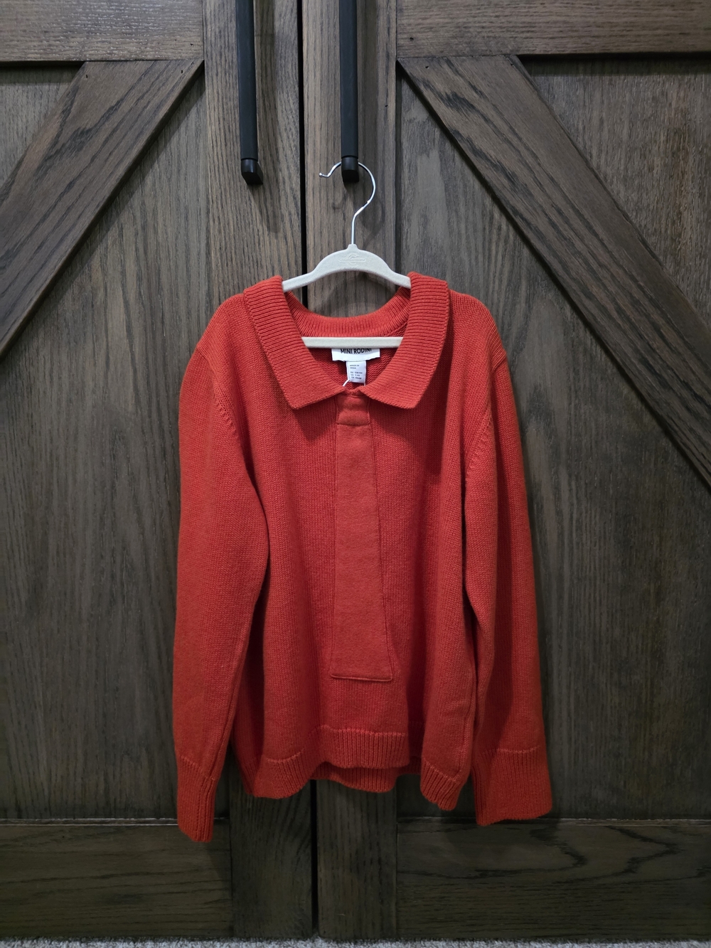 NWT Mini Rodini Collar Knit Tie Sweater